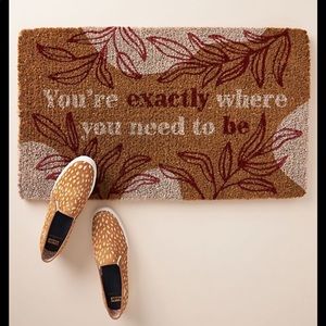 NWT - Exactly where you need Anthropologie doormat